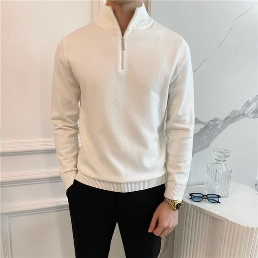 ANSEONG Deluxe Quarter Zip Sweater