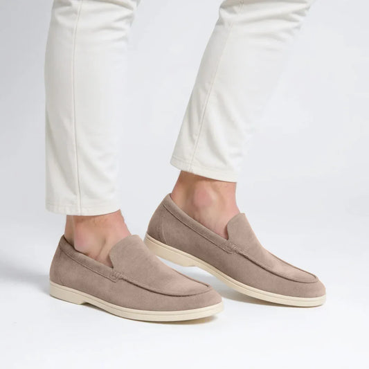 MONACO Mocha Suede Loafers - Old Money Style