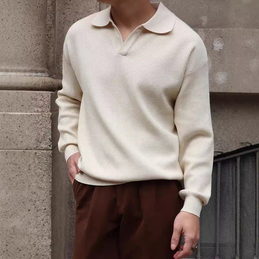 Retro-Inspired V-Neck Polo from BUSAN